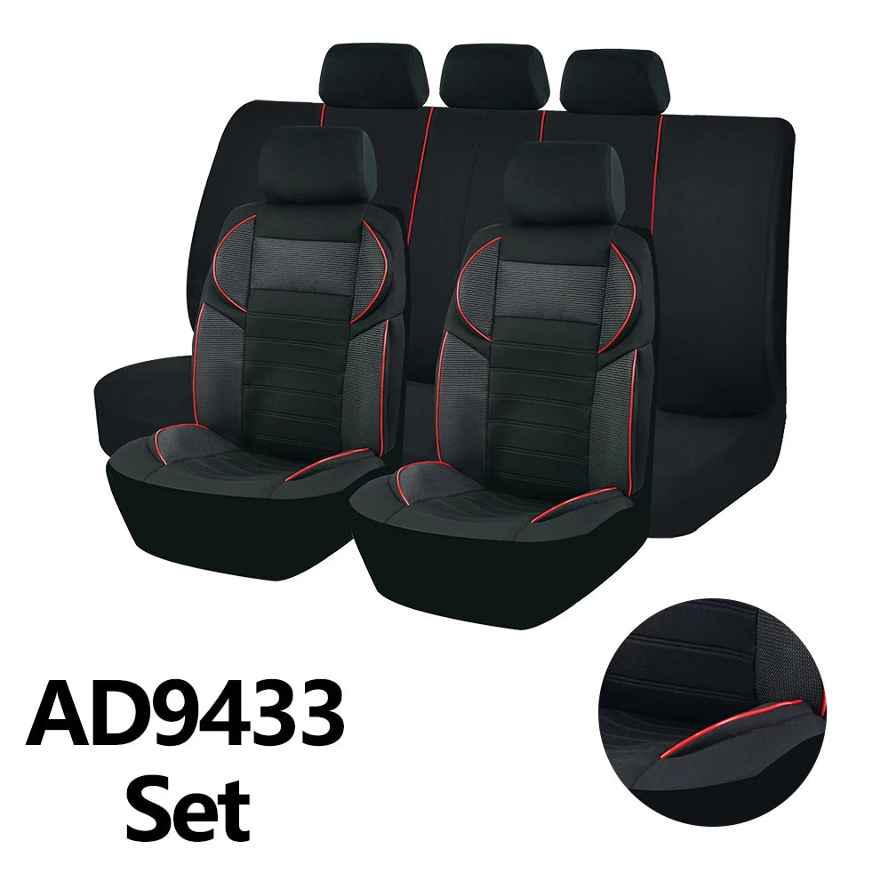 Universal 4Mm Car Seat Covers Luxury Sponge Style Fit for Most Car Suv Truck Sport Design Seat Covers for Car Seat