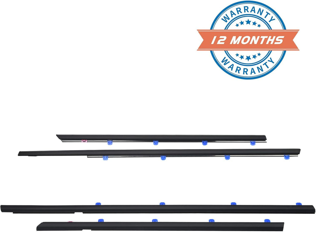 Window Moulding Trim Weatherstrip Fit for Honda Vehicle 2012-2015 Civic