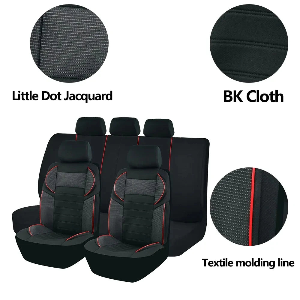 Universal 4Mm Car Seat Covers Luxury Sponge Style Fit for Most Car Suv Truck Sport Design Seat Covers for Car Seat