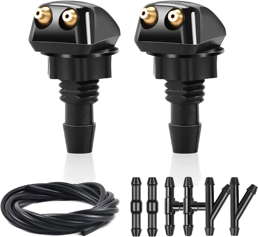 9 Pcs Front Windshield Washer Nozzles Kit