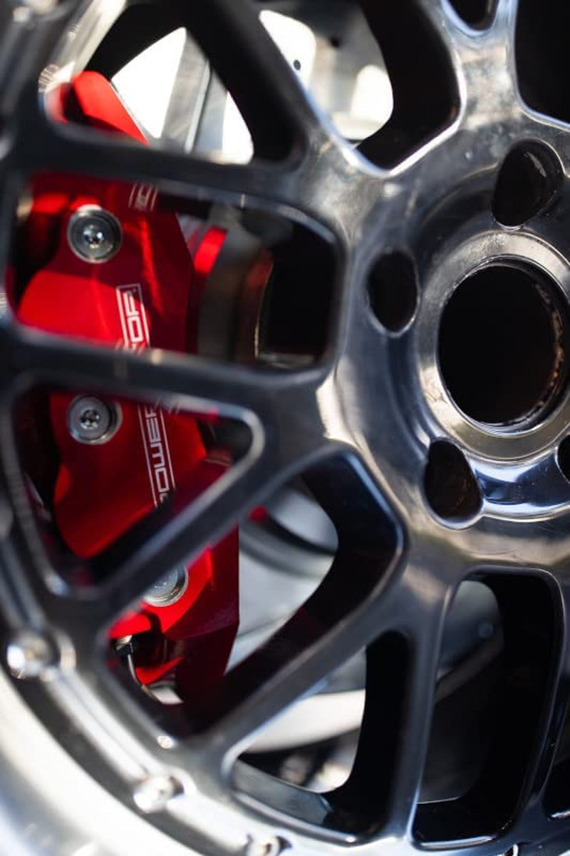 Front Red Powder Coated Brake Caliper Pair for Acura CL 2001-03 |RL 1999-04 |TL 1999-08 |TSX 2004-14 |Honda Accord 2003-12 - High-Temp Brake Caliper Upgrade, S2584