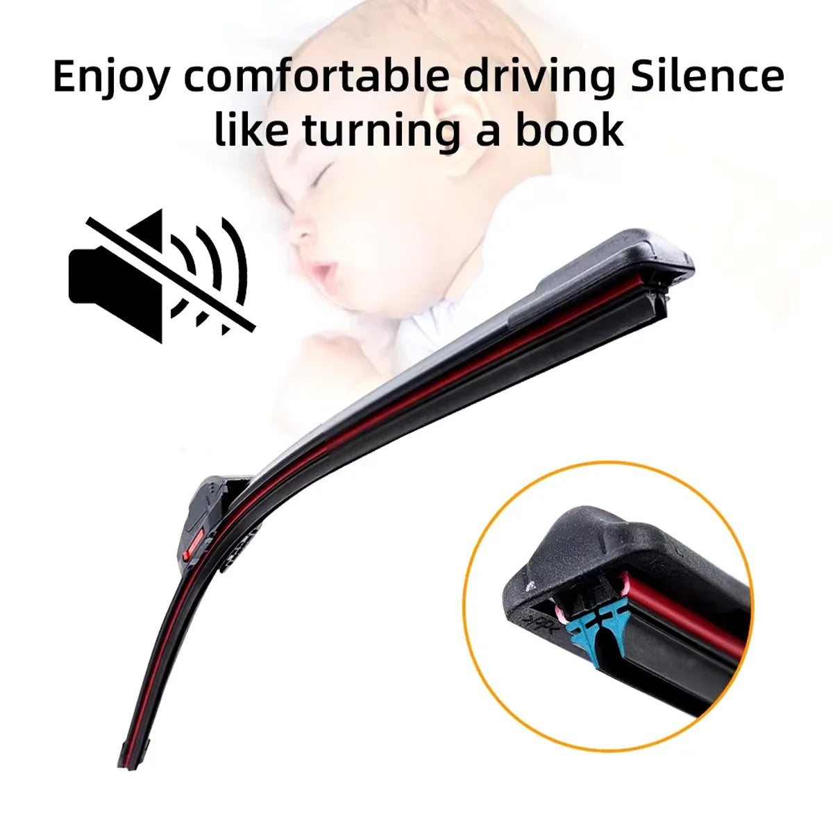 1PC Universal Windshield Wiper J/U Hook 13"14"16"18"19"20"21"22"24"26"28"Automotive Windshield Wiper Blade Car Accessories