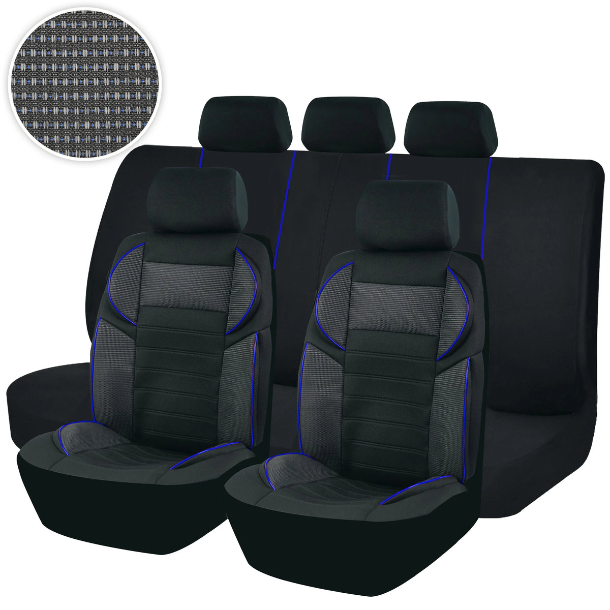 Universal 4Mm Car Seat Covers Luxury Sponge Style Fit for Most Car Suv Truck Sport Design Seat Covers for Car Seat