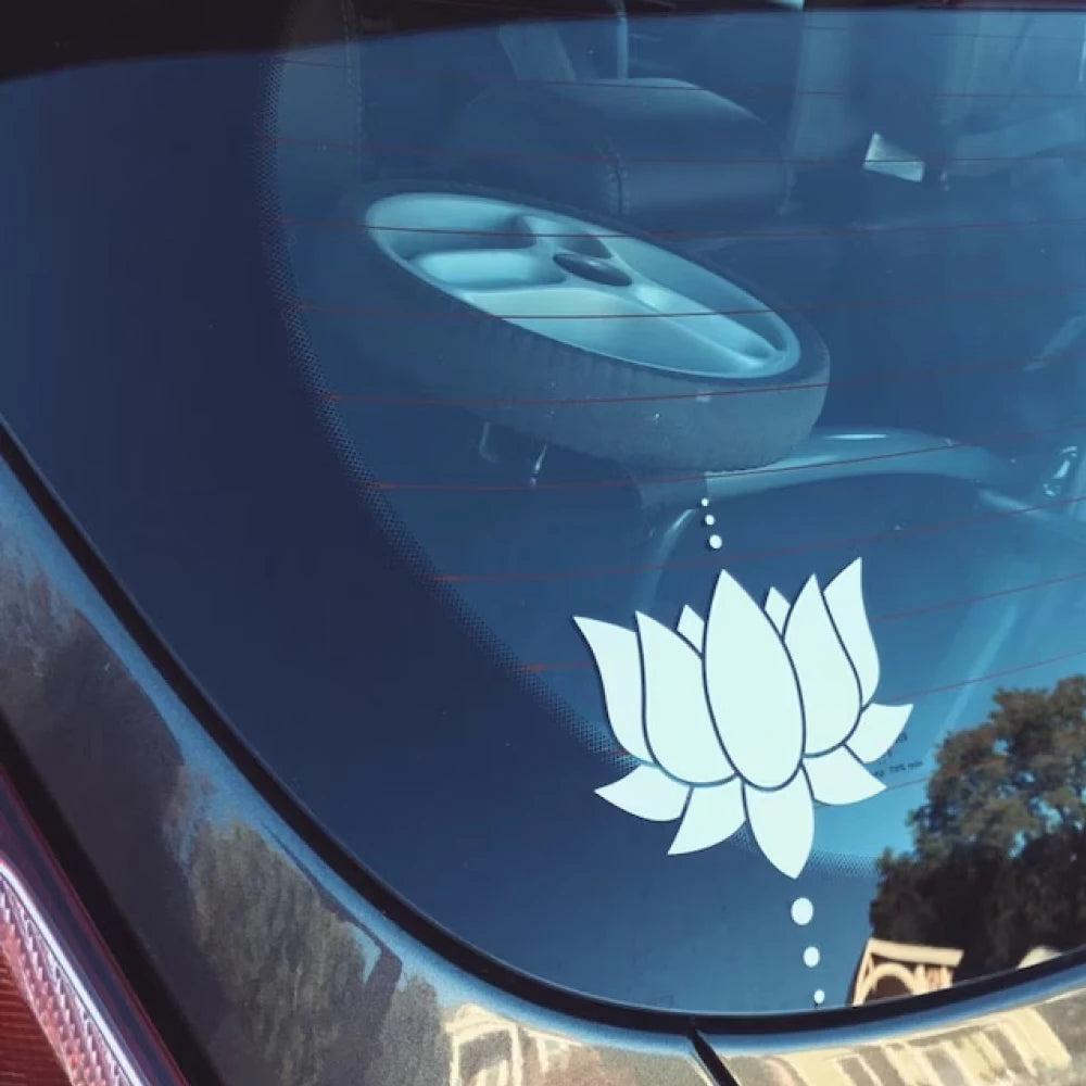 Lotus Flower Vinyl Car Decals Yoga Design Bumpers Windows Decor Stickers Accessories Waterproof Tunning Parts