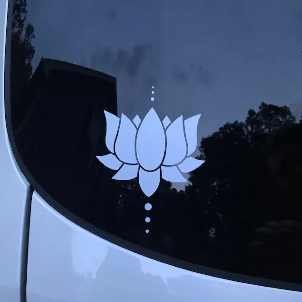 Lotus Flower Vinyl Car Decals Yoga Design Bumpers Windows Decor Stickers Accessories Waterproof Tunning Parts