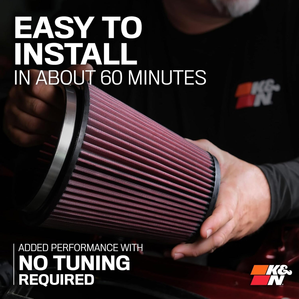 Cold Air Intake System: High-Flow Air Filter, Increase Performance & Towing: Compatible with 2007-2010 Chervlot/Gmc: Silverado 2500 & 3500, Sierra 2500 & 3500, 57-3066