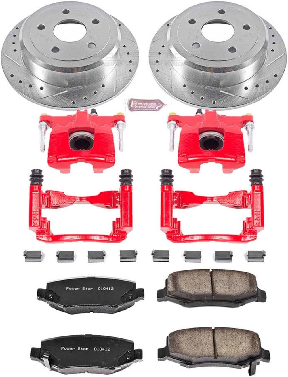 Z23 Performance Brake Pad Rotor Caliper Kit Rear KC3090