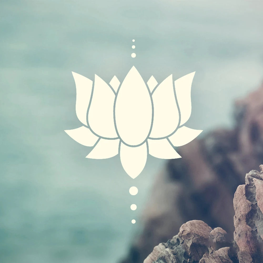 Lotus Flower Vinyl Car Decals Yoga Design Bumpers Windows Decor Stickers Accessories Waterproof Tunning Parts